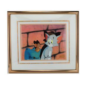 TOM & JERRY Hanna Barbera Movie OPC Production Cel Art Signed